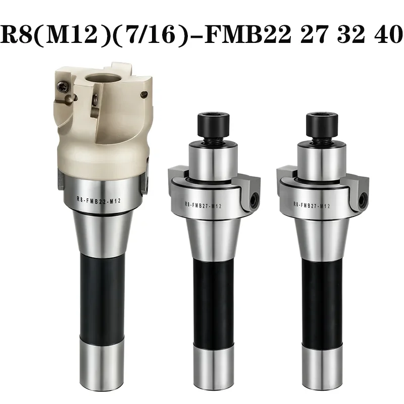 1PCS R8(M12) FMB22 R8(7/16 ) FMB22Toolholders+BAP300R BAP400R+10pcs APMT1604 APMT1135Carbide Inserts for CNC Lathe Face Endmill