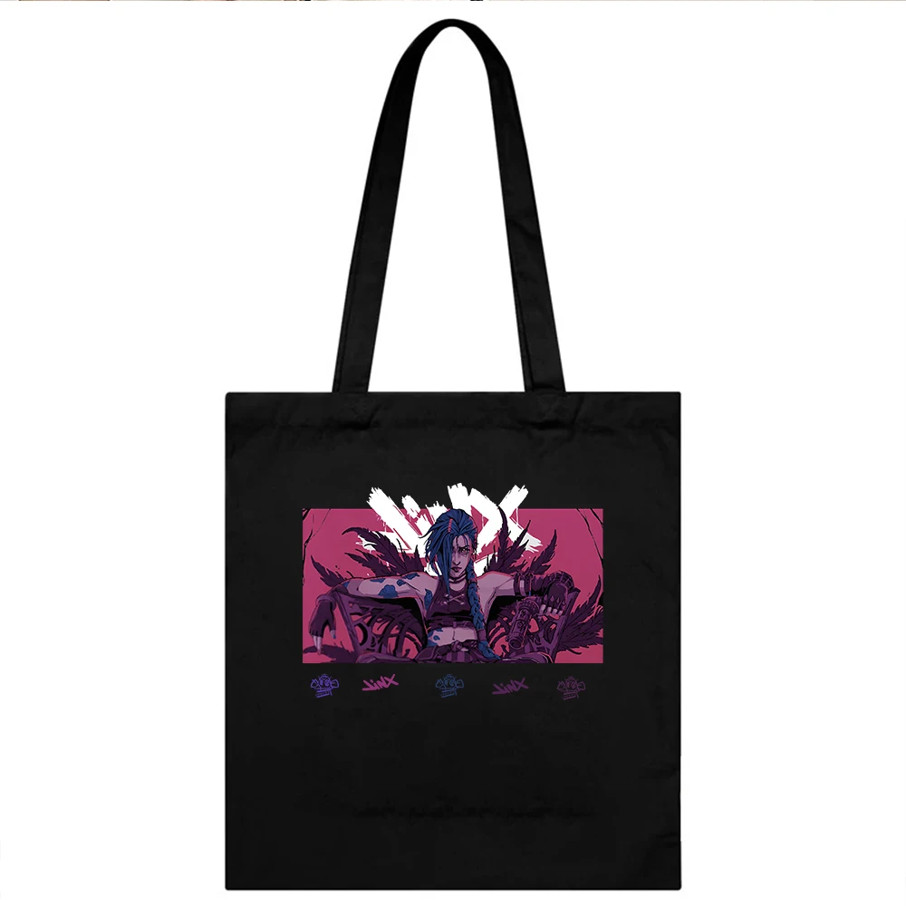 Arcane-Jinx  Print Shoulder Bag Reusable Shopping Bag Folding Handbags Tote Bag