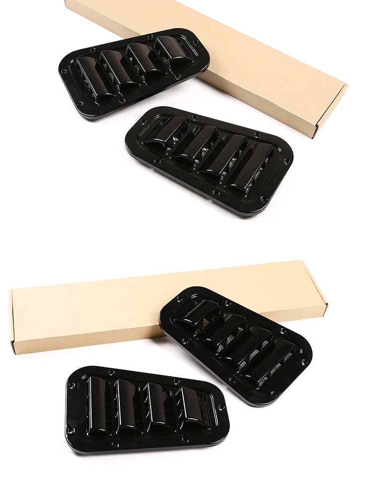 Für Land Rover Defender 2004-19 Front Motorhaube Belüftung Abdeckung Stahl Lufteinlass Scoop Air Outlet Schnee Abdeckung auto Zubehör – Detail 11