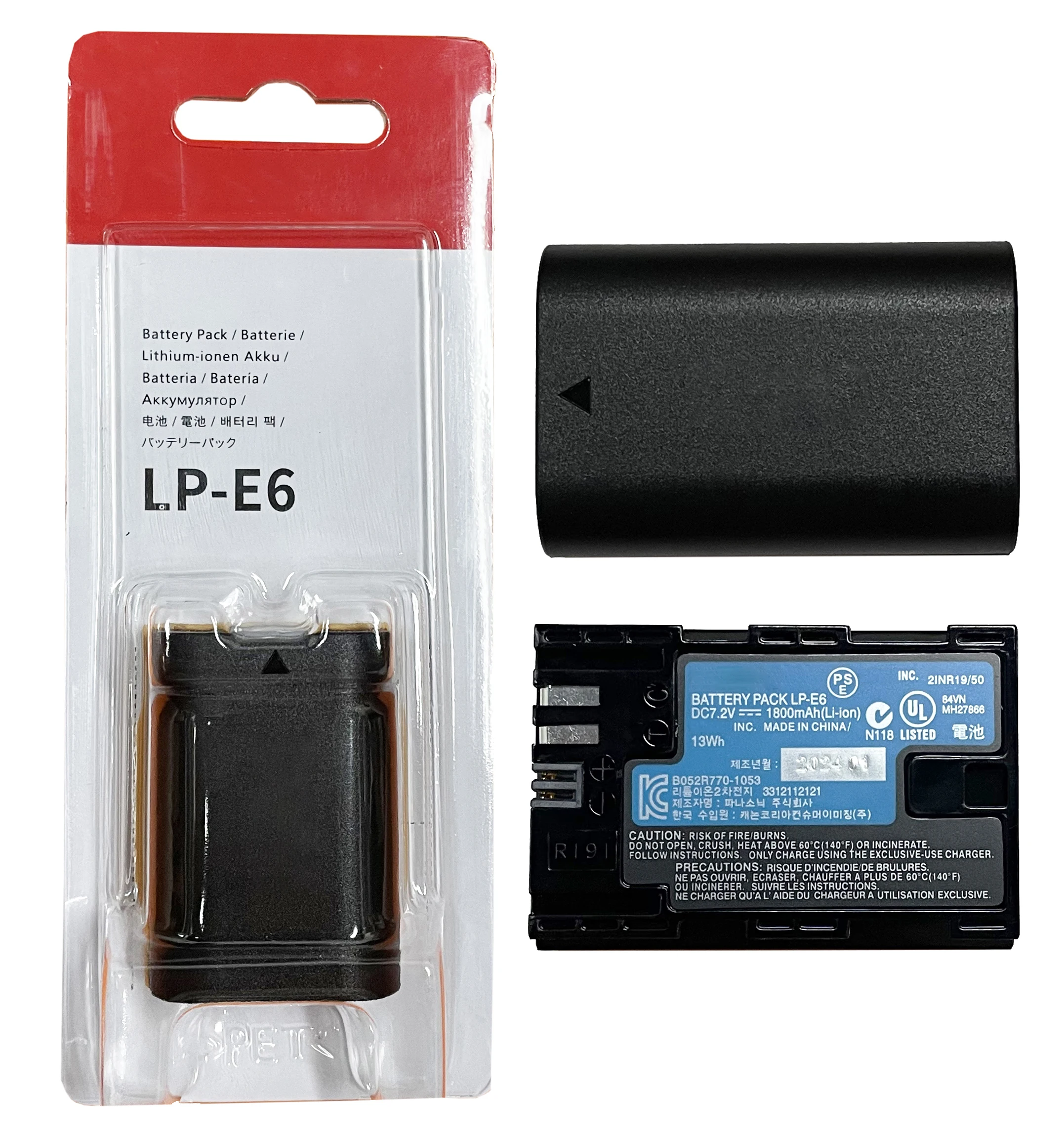 

NEW LP-E6 LPE6 LP E6 1800mAh Battery for Canon EOS 7D,60D,70D,80D,5DS,6Da ,5D Mark II,5D Mark IV,6D Mark II,7D Mark II,CX10