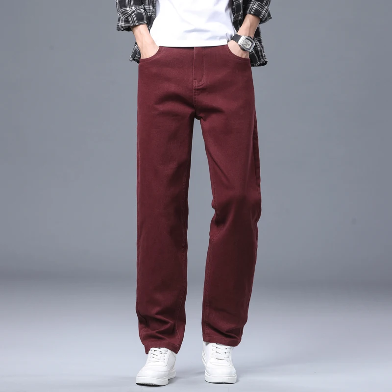 Herren Stretch-Baumwollhose mit Geradem Bein Ganzjahres-Freizeithose für Business und Alltag Modische Koreanische Stilkleidung – Detail 12