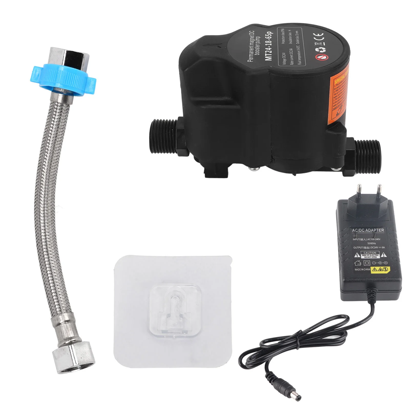 Water Pressure Booster Pump Automatic Induction Low Noise Shower Boosting Pump for Bathroom DC24V Water Pressure Booster Pump