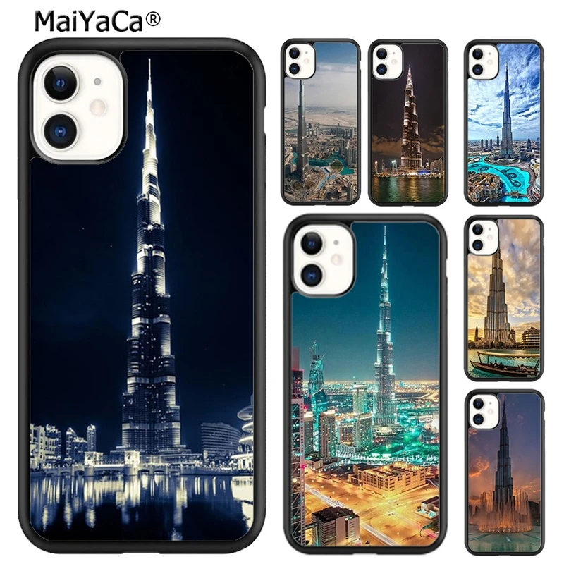 MaiYaCa Burj Khalifa Tower building Dubai Phone Case For iPhone 16 15 SE2020 6 7 8 plus 11 12 mini 13 14 pro max  coque