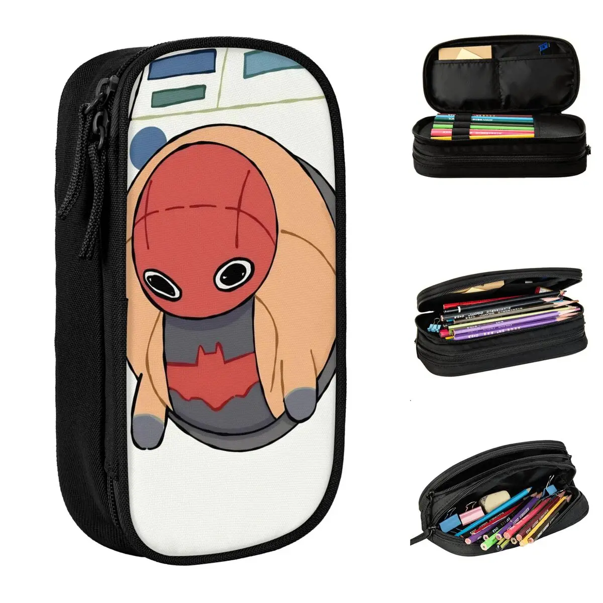 

Jason Todd Pencil Cases Lovely Red Hood Anime Pen Box Bags Kids Big Capacity Students School Cosmetic Pencilcases