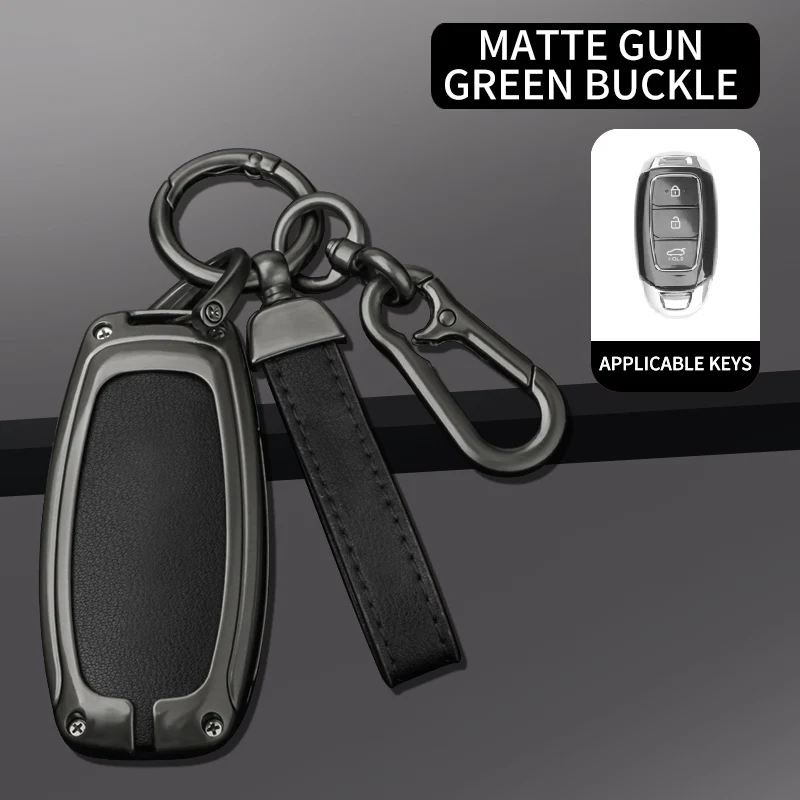 

Remote Car Key Case Cover for Hyundai I30 Ix35 KONA Encino Solaris Azera Grandeur Accent Santa Fe Palisade Keychain Accessories