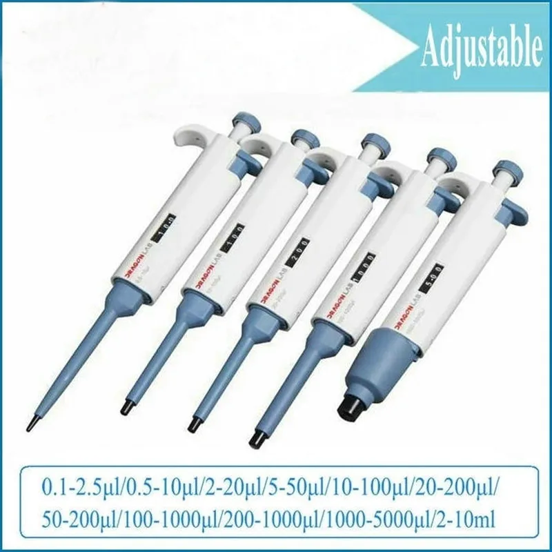 

All Size Dragon Lab Brand Single Channel Manual Adjustable TopPette Pipette Pipettor Pipet