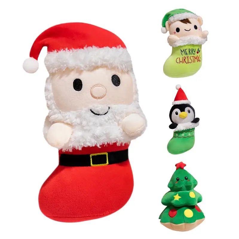 

Christmas doll decoration Santa Claus doll gift Cute Christmas stuffed animal toys Christmas penguin doll decoration