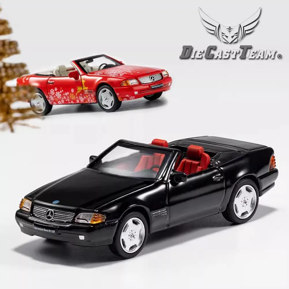 DCT/SHADOW 1/64 Mercedes-Benz SL500 Convertible Sports Cars Alloy Toys Diecast Metal Model Kids Xmas Gift Toys for Boys