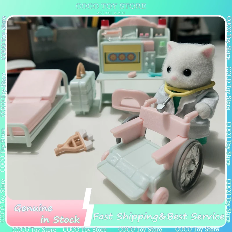 Original Sylvanian Families Villoge Doctor Starter Set Prinzessin Dress Up Kindergarten Ternurines Kawaii Collection Geburtstagsgeschenk Spielzeug
