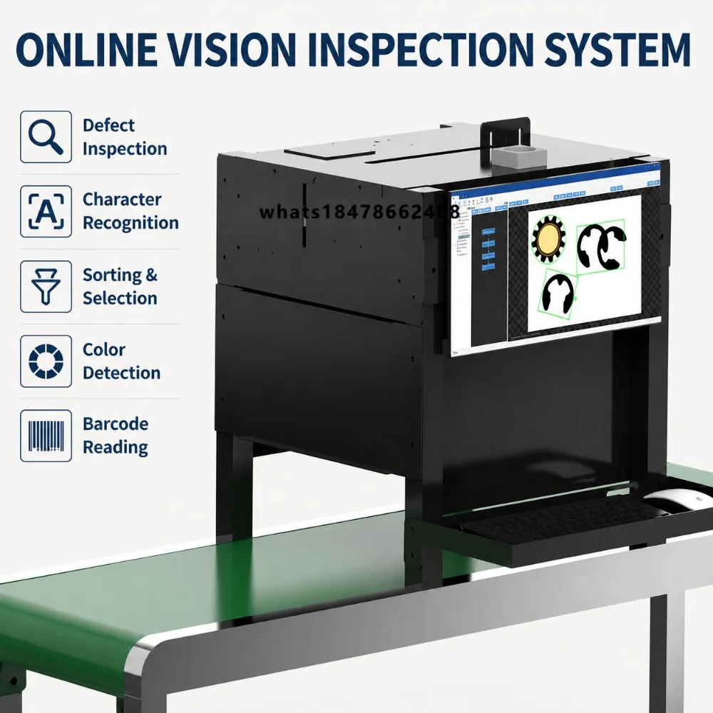 Automatic Vision Inspection Machine PLC 1 Year Defect Detection OCR Barcode Reading Quality Control Custom OEM System