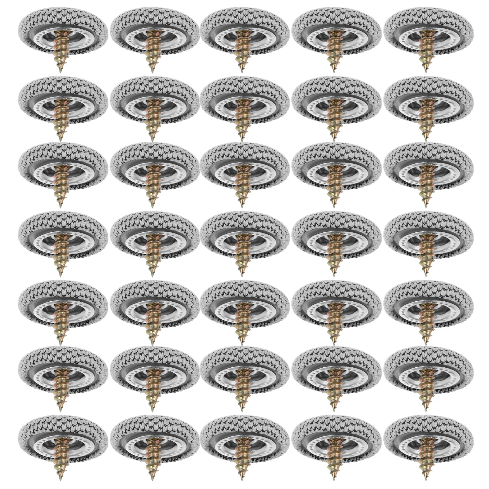 

50pcs Car Roof Headliner Kit Plaid Fabric Buttons Durable Retainer For Interior Ceiling Cloth Fixing Auto Roof Snap Pins