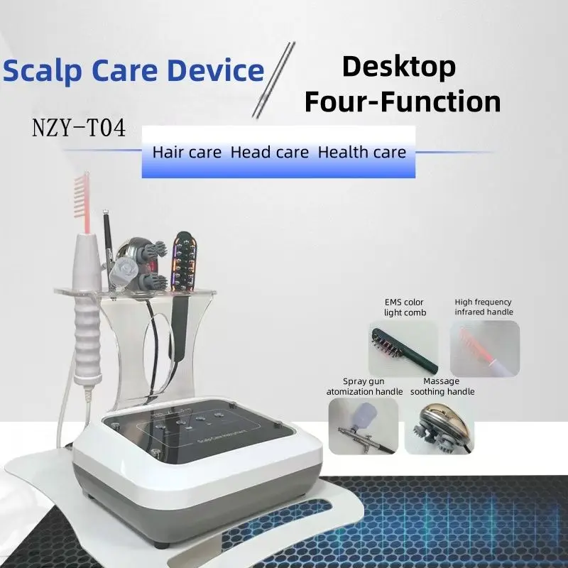 

4-in-1 Scalp Care Hair Loss Prevention Device with Analysis Treatment And Hair Growth Therapy for Personal Use
