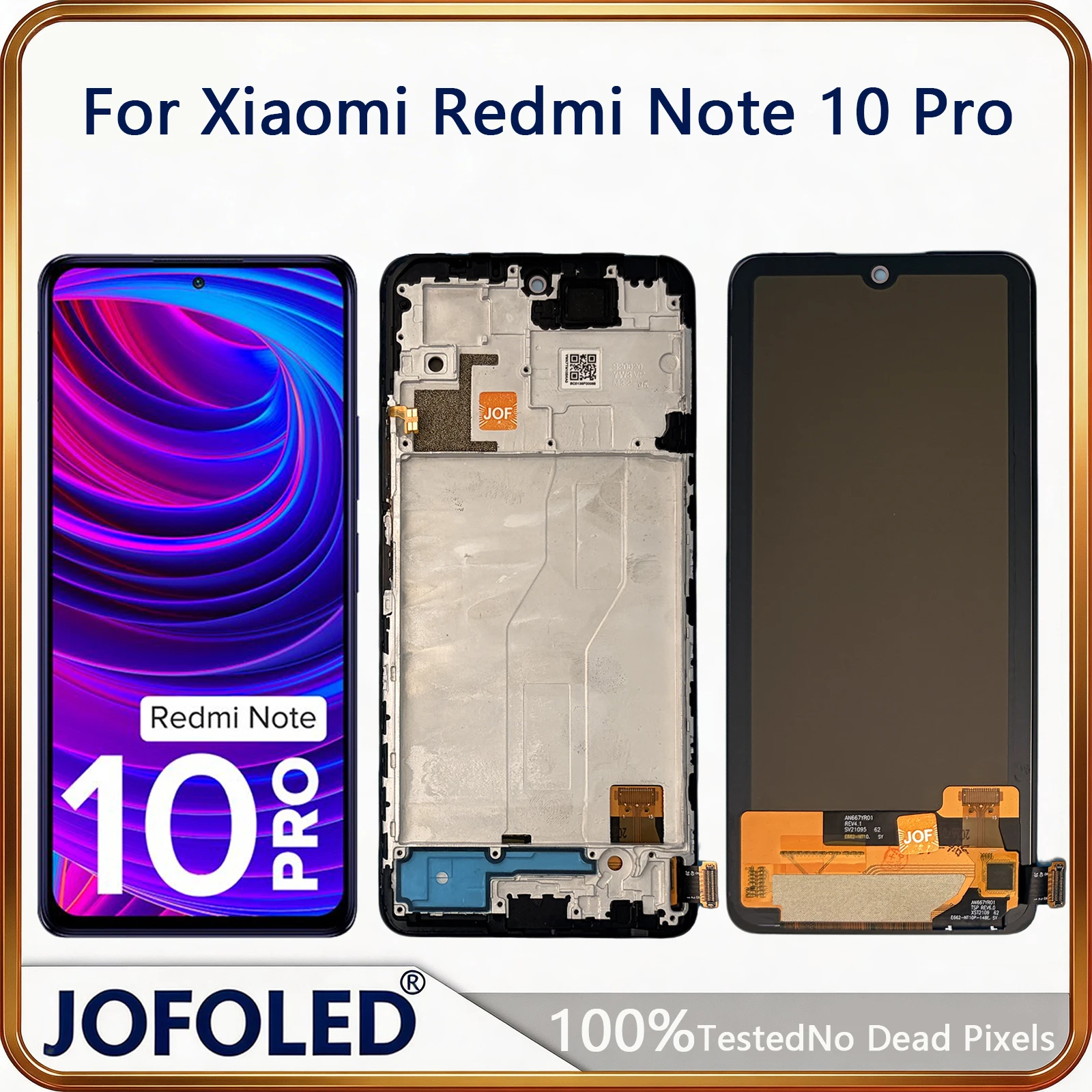 Image of Note 10 Pro AMOLED-Bildschirm für Xiaomi Redmi Note 10 Pro LCD-Display Touchscreen M2101K6G M2101K6R für Redmi Note 10 Pro Max LCD