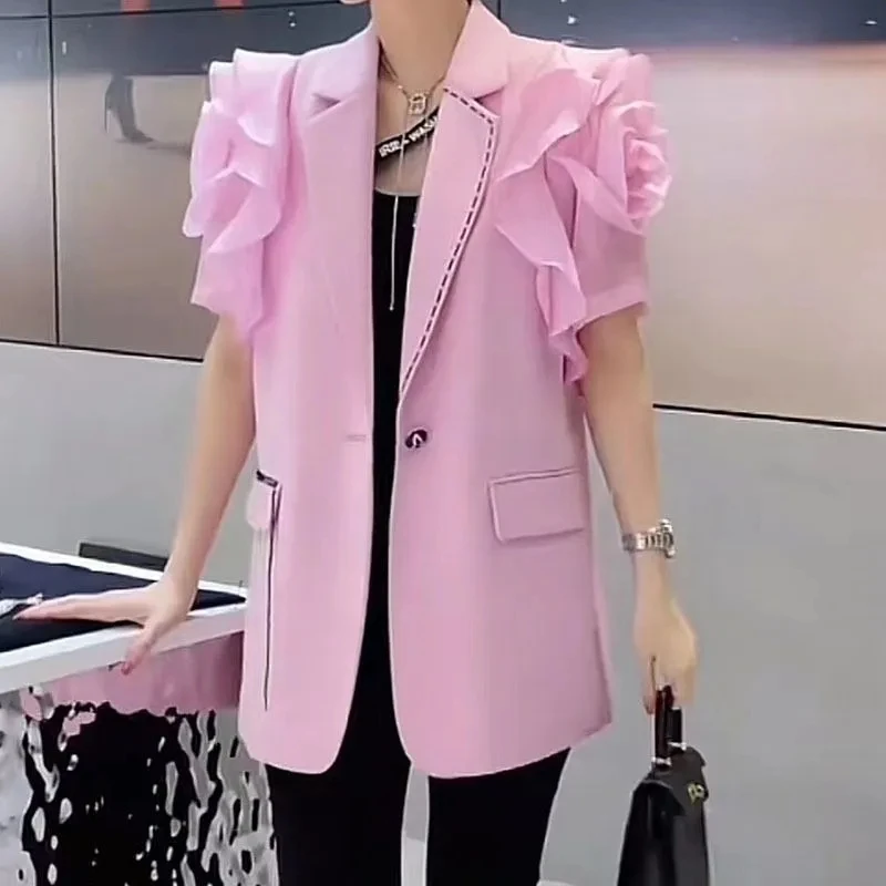 Explosions Are Popular Small Retro Fashion Female Blazer Vest Coat 2025 New Spring Autumn Women's Vest Coat