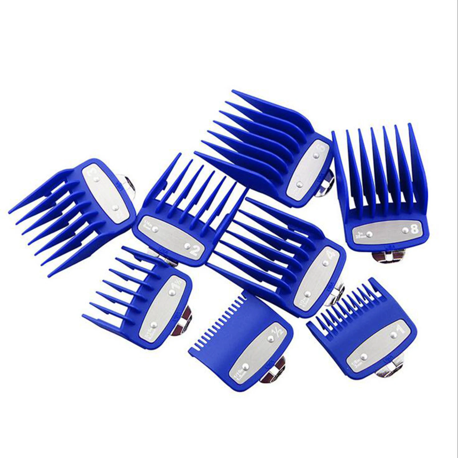 8Pcs Hair Clipper Limit Comb Guides Fits WAHL Hair Trimmer 1.5mm to 25mm 8 Sizes Barber Cutting Accessory