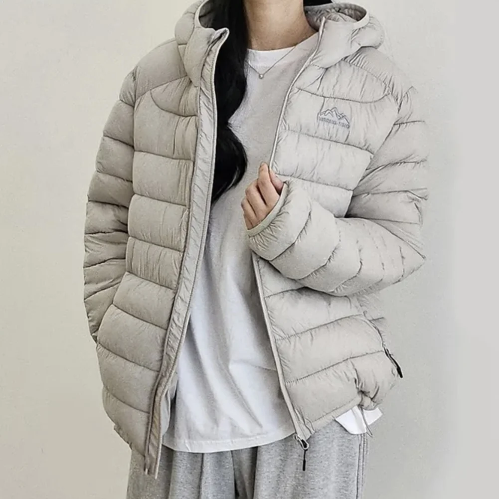 

Faionable Легкий хлопковый тюре с капюшоном, осенне-зимний теплый свободный сарафан, корейская версия, прямая трубка для поездок на работу, ав