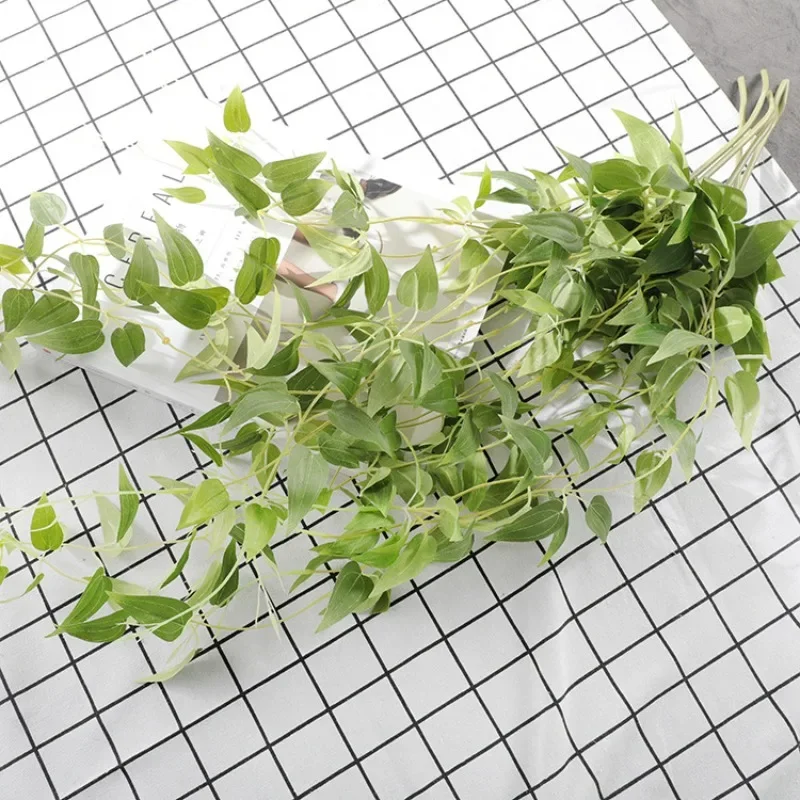 Artificial Flower Wholesale Small Clematis Leaves Wedding Decoration Ceiling Winding Decorative Fake Plants