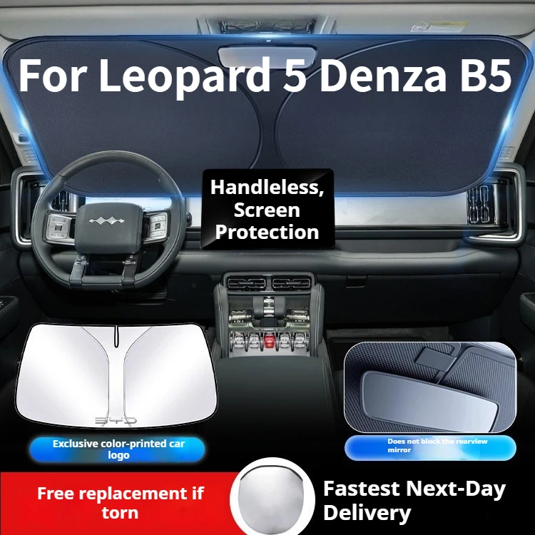 

Солнцезащитный зонт-шторка на лобовое стекло для BYD Leopard 5 Denza B5 Yunlian, защита от солнца и перегрева, модифицированный