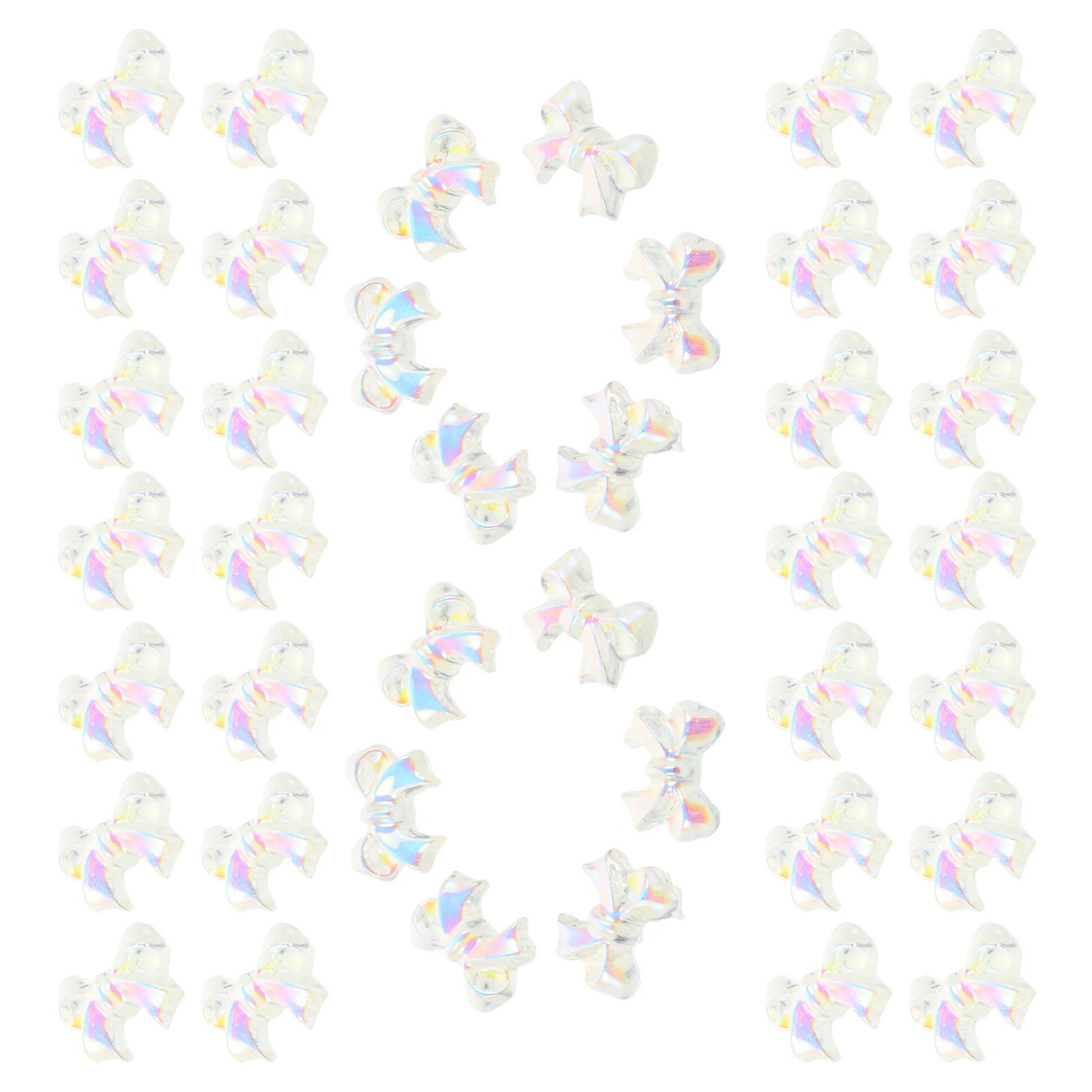 200 قطعة قوس قزحي الألوان مسمار السحر الراتنج ثلاثية الأبعاد فن الديكور DIY بها بنفسك هالوين عيد الميلاد الزفاف المراهقين اكسسوارات الملونة القوس سحر