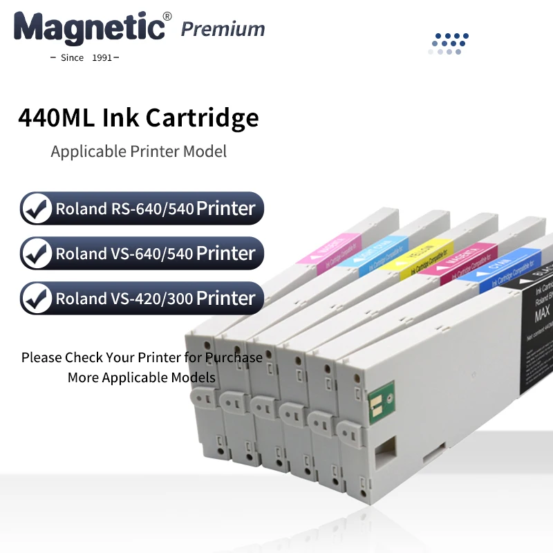 

440ML ECO-SOL MAX MAX2 MAX3 Replacement Ink Cartridge Compatible For Roland RS-640 RS-540 VS-640 VS-540 VS-420 VS-300 Printer