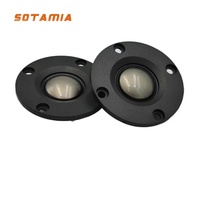 SOTAMIA 2Pcs 2 Inch Tweeter Audio Speakers 52MM 4 Ohm 15W Titanium Film Speaker 20 Core Treble Loudspeaker Sound Home Theater