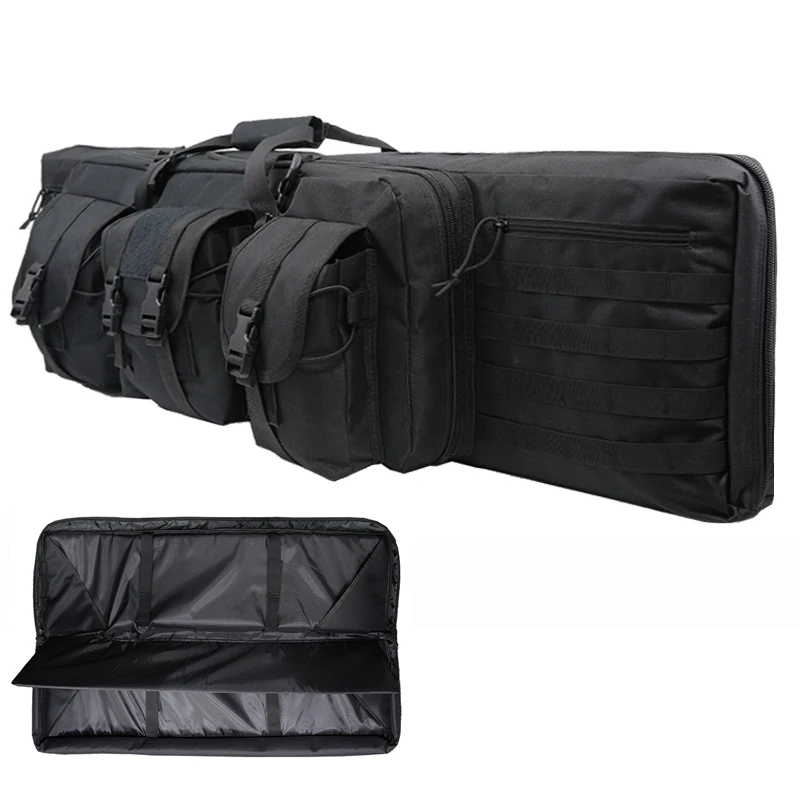 

93cm/108cm/118cm/142cm Double Rifle Gun Case Tactical Gun Bag Airsoft Pistol Long Gun Bag Outdoor Sports Hunting Backpack