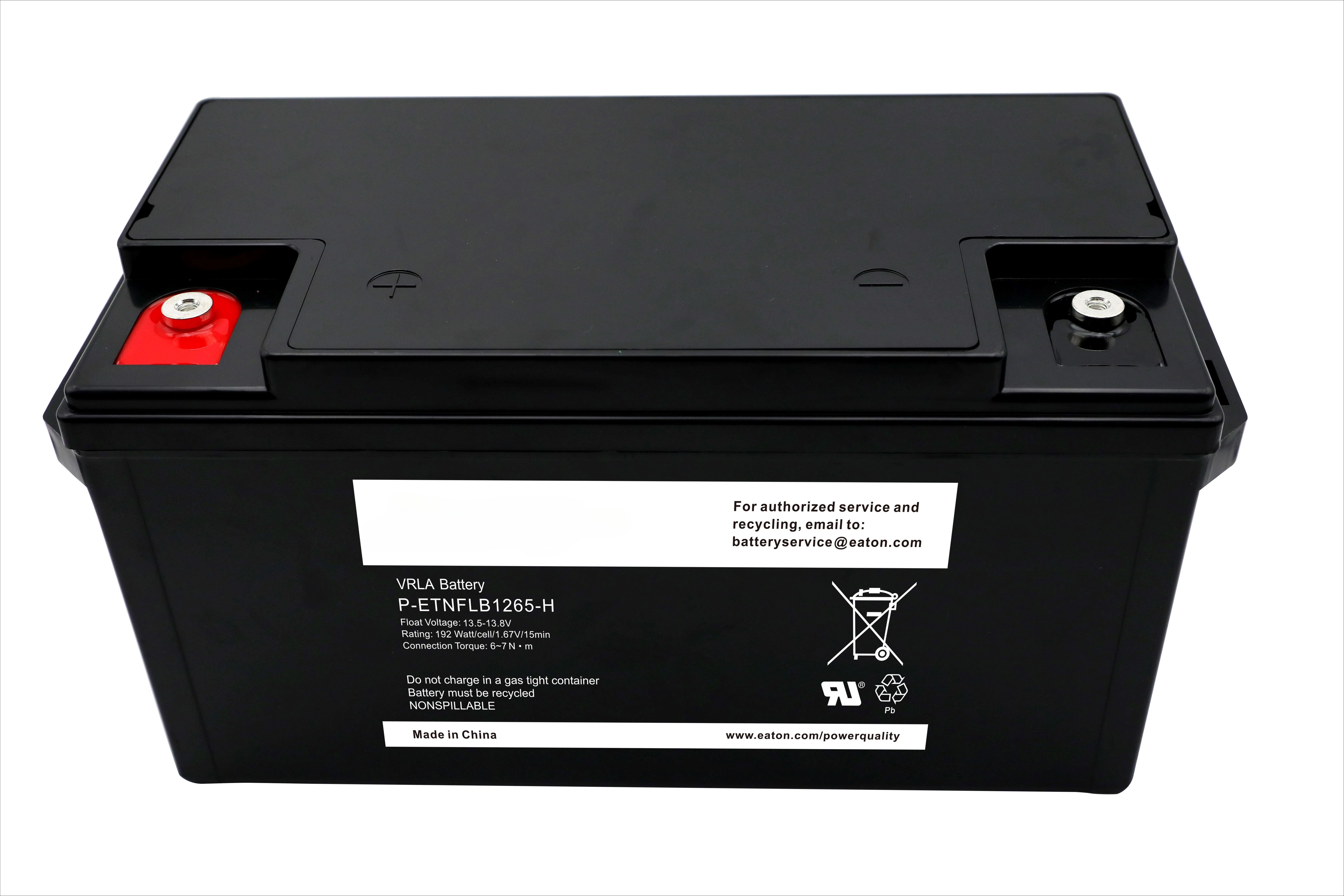 Eaton Battery ETNFLB1265-H Lead Acid UPS Battery 12V 65AH, Lead acid Battery, Eaton UPS Battery Backup and Surge Protector