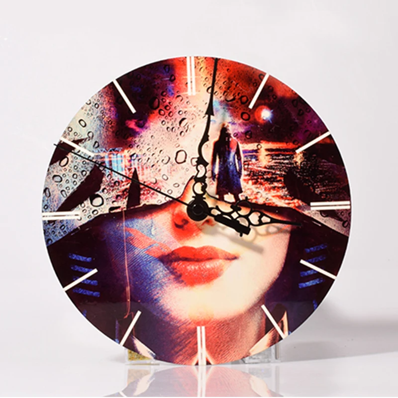 50pcs/Lot 200*200*5mm MDF Customized Sublimation blanks wall clock Decoration Photo frame blank