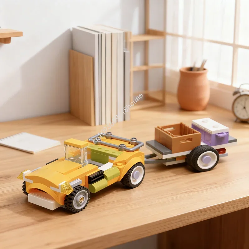 

144 детали MOC: Конструктор «Трактор Ранчо» для детей, развивающий творческий потенциал, идеальный подарок на Рождество и День рождения, игрушка-конструктор для самостоятельной сборки