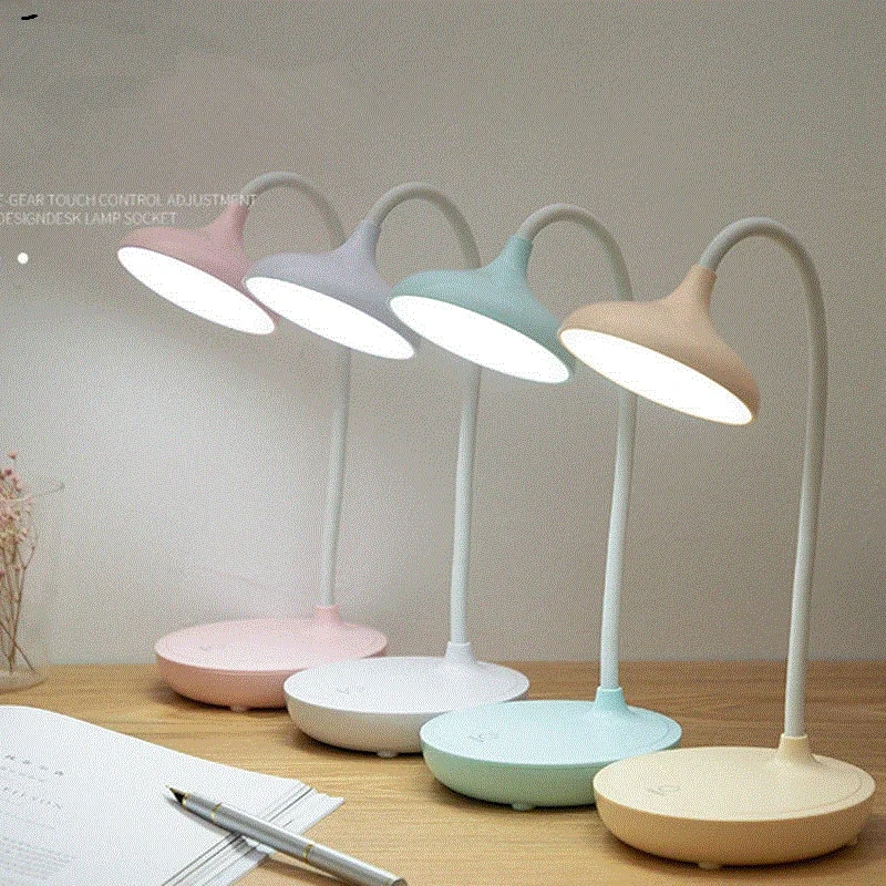 

LED Studying Lamps USB Charging 3 Modes Dimming Table Lamp For Children Kids Reading Touch Switch Light