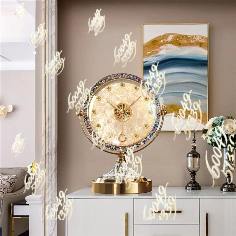 Apply to classy shell clock living room desktop clock new arrival clock decoration