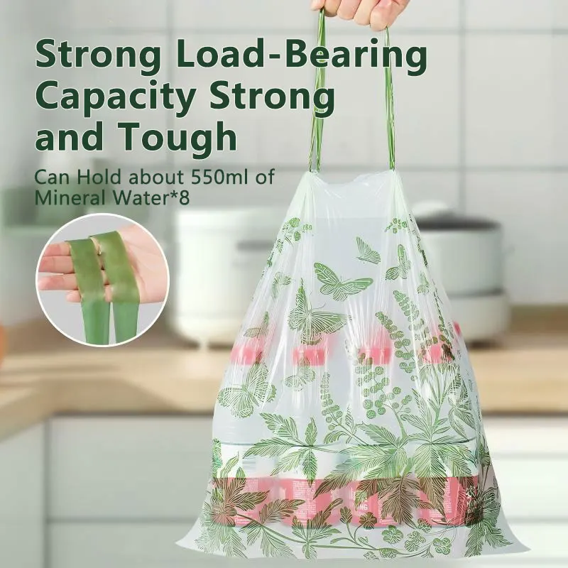100PCS Thickened Drawstring Trash Bags 4