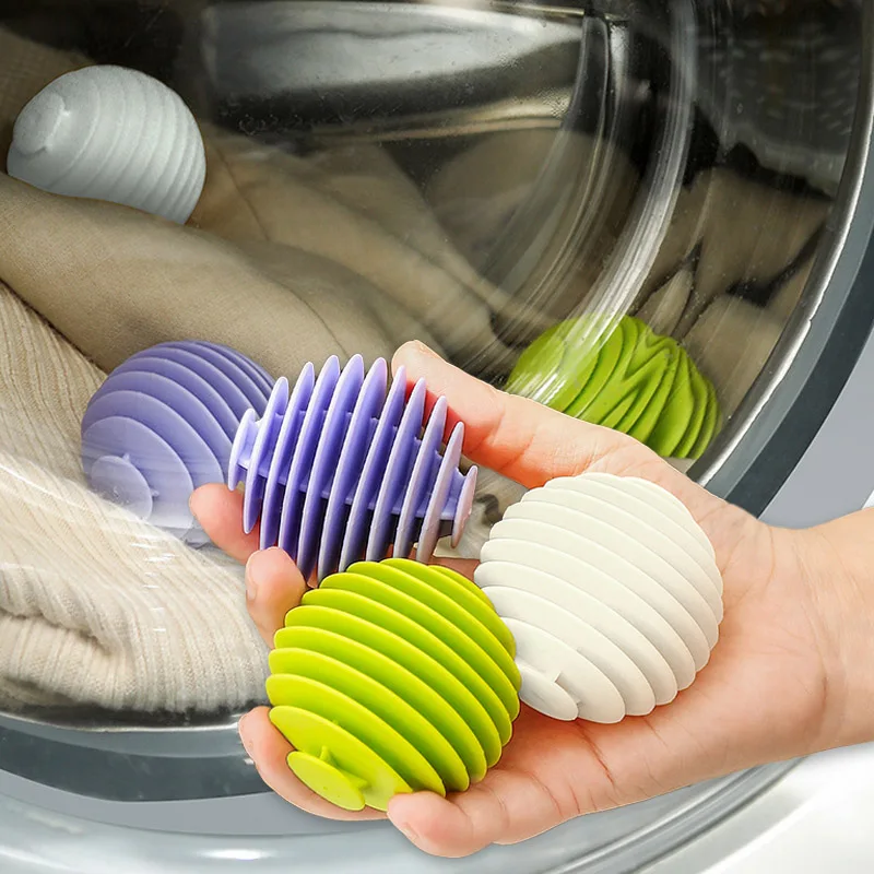 Anti-tangle Oval Solid Cleaning Balls Magic Laundry Balls Drum Washing Machine Stain for Laundry Ball Cleaning Tool for Clothes