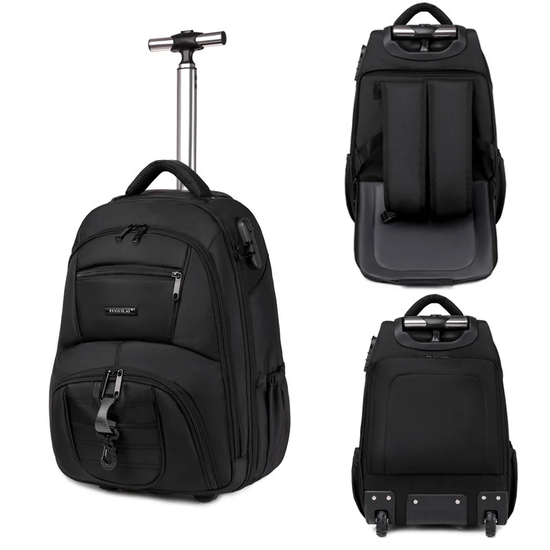 Nieuwe Schouder Trolley Rugzak Mannen En Vrouwen Grote Capaciteit Bagage Tas Business Trolley Reiskoffer Tas Boarding Case