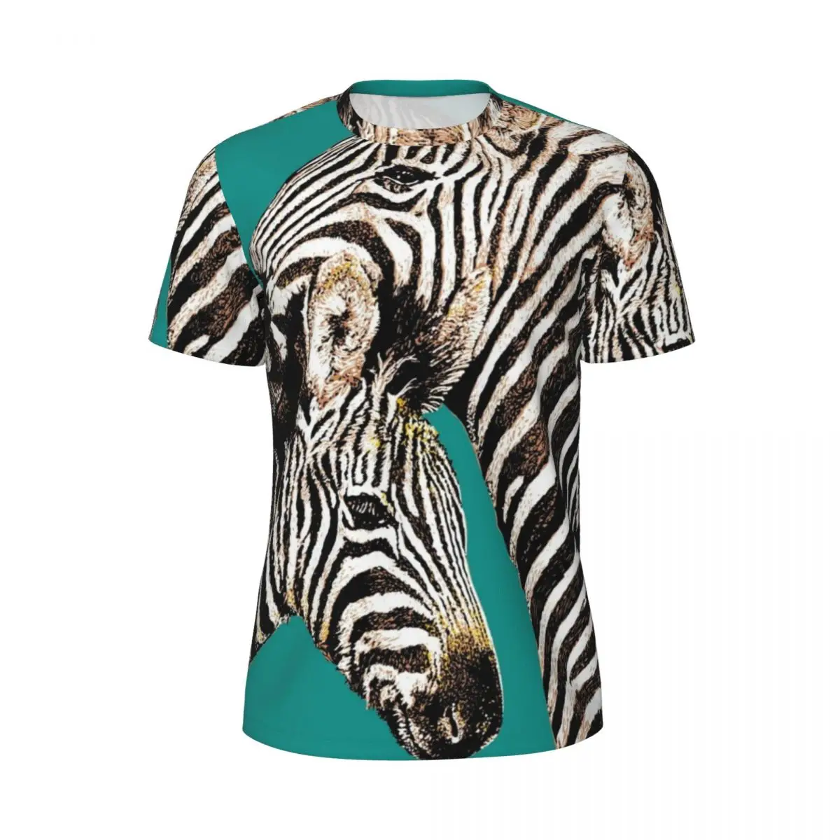 Ink Drawing Of Zebra Art Gym T-Shirt Summer African Wild Animals Aesthetic T-Shirts Harajuku Tee Shirt For Men Tops Plus Size