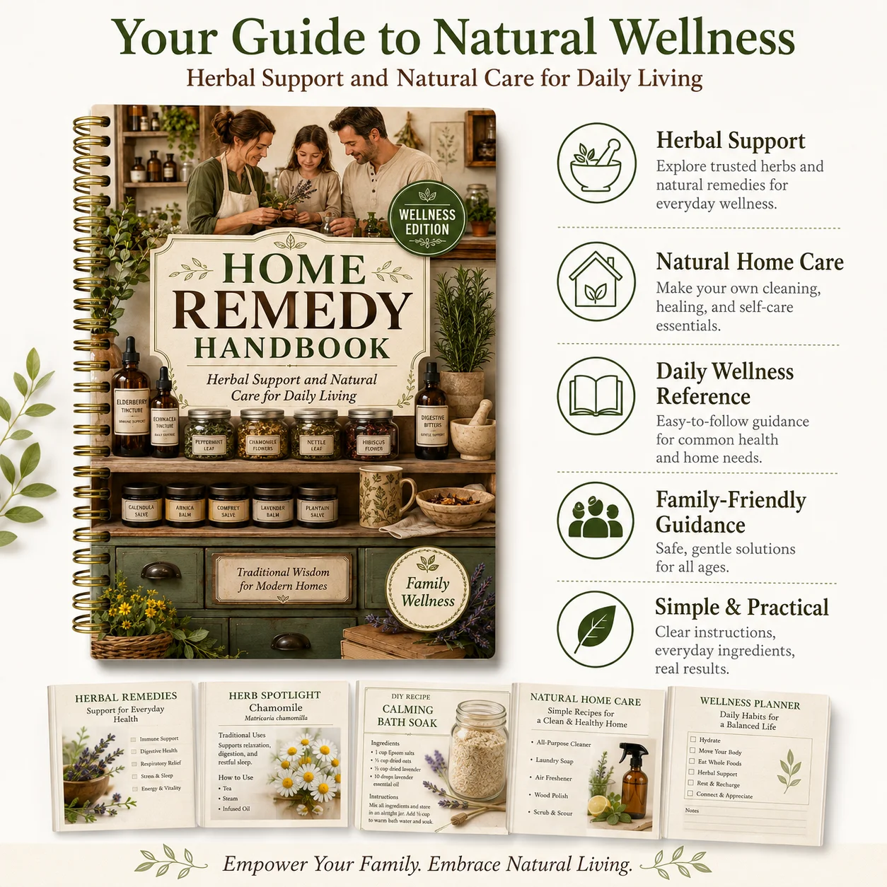 Manual de Remedios Caseros, Cu - Herbal Wellness Guide reseña y precio