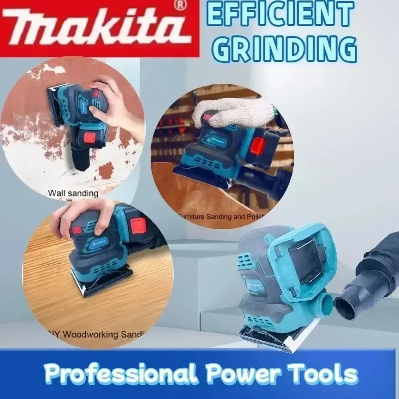 Makita Brushless Sand Machine Lithium 125mm/5'' Random Orbital Sander Cordless Brushless Wood Polishing Sander Variable Speed