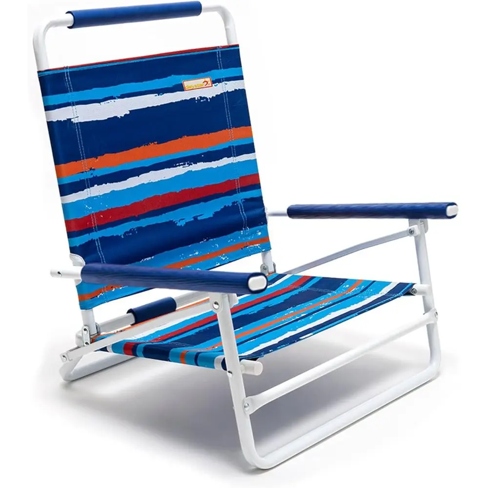 

Низкий складной шезлонг SunnyFeel для взрослых, легкий шезлонг, портативные походные песочные стулья с жестким подлокотником, опоры
