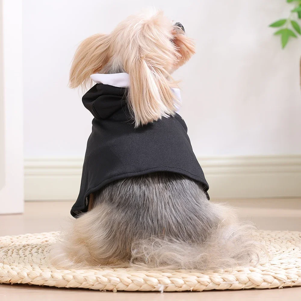 Halloween-Katzen-Nun-Kostüm, Jesus-Kreuz-Muster, Katzenkleidung für kleine Hunde, lustiges, süßes Kostüm für Partys, Overall für Haustiere, Katzenaccessoires. – Detail 10