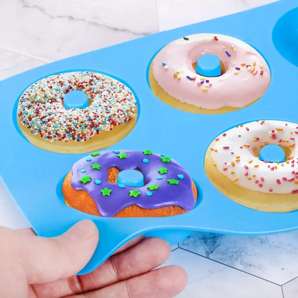 Picture 3: 1/2pcs Silicone Muffins Donut Mold 6 Holes Baking Mould Non-Stick Baking Pastry Chocolate Cake Dessert DIY Bakeware