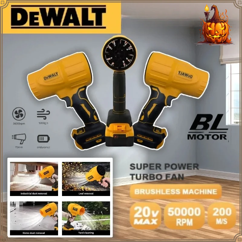 

Беспроводной турбовентилятор Dewalt 22000 об/мин, ручной вентилятор, бесщеточный фен, перезаряжаемый инструмент для удаления пыли, для аккумуляторов Dewalt