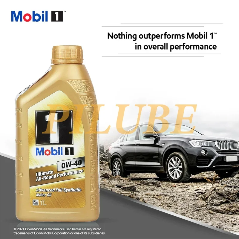 MOBIL 1 0W-40 Full Synthetic Motor Oil High Performance Engine Protection for All-Season Driving Original Product
