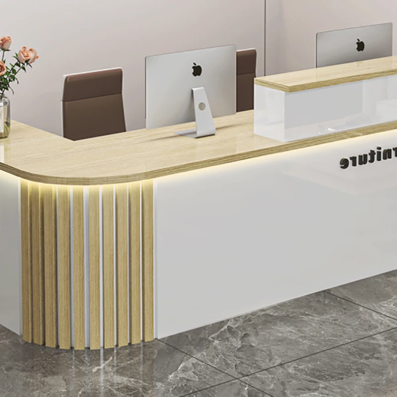 Modern Glamour Bar Counter Simple Senior Unique Salon Reception Desk Luxury Classic Mostrador Negocio Commercial Furniture