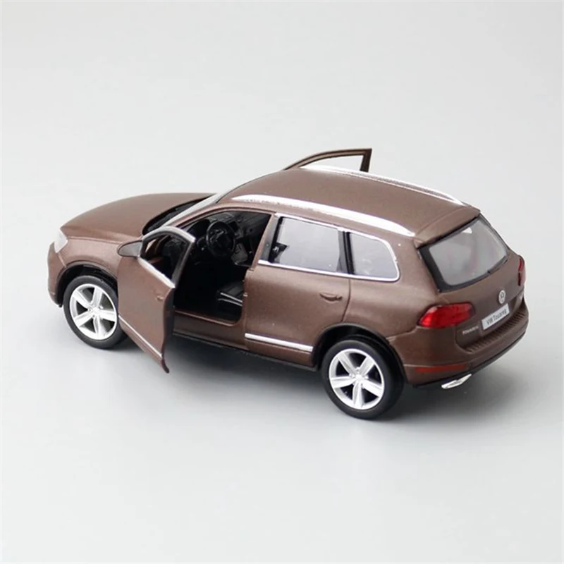 1:36 Volkswagen Touareg SUV Alloy Car Model Diecast Metal Car Vehicles Model Miniature Scale Simulation Collection Kids Toy Gift