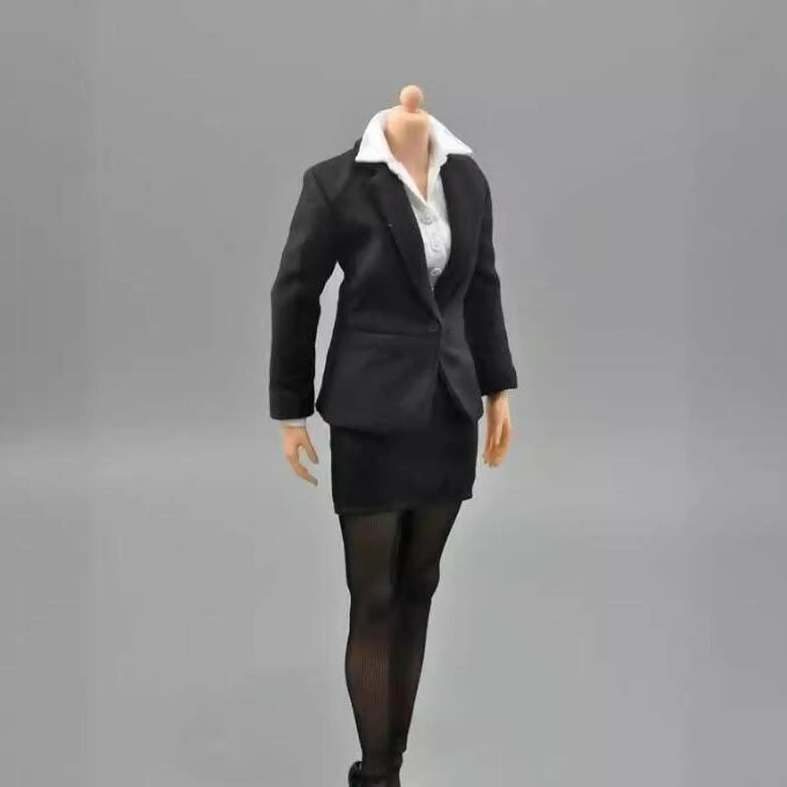 1/6 Female Action Figures Suit Set,Coat Shirt Skirt Stockings Outfit,Dress up Doll Clothing for 12 inch Women Action Figure