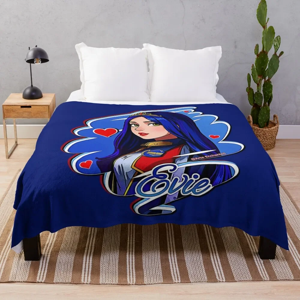 

Evie Blue Princess - Descendants 3 Manga Anime Cartoon Pop Art Style Throw Blanket decorative Beach Blankets