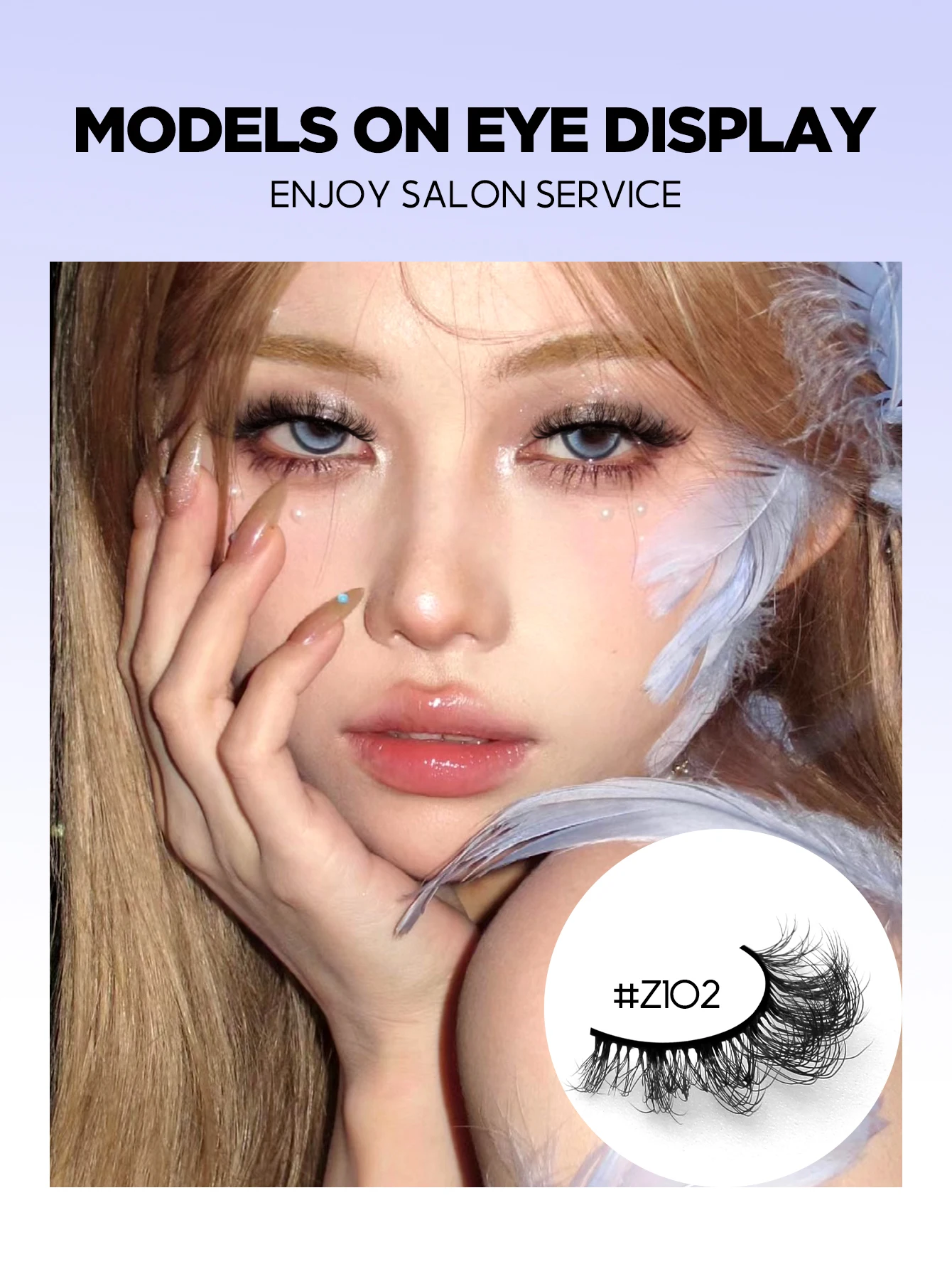 GROINNEYA 3D Faux Mink Lashes Fluffy Soft Wispy Natural long False Eyelashes Curly Lashes Wholesale Lashes