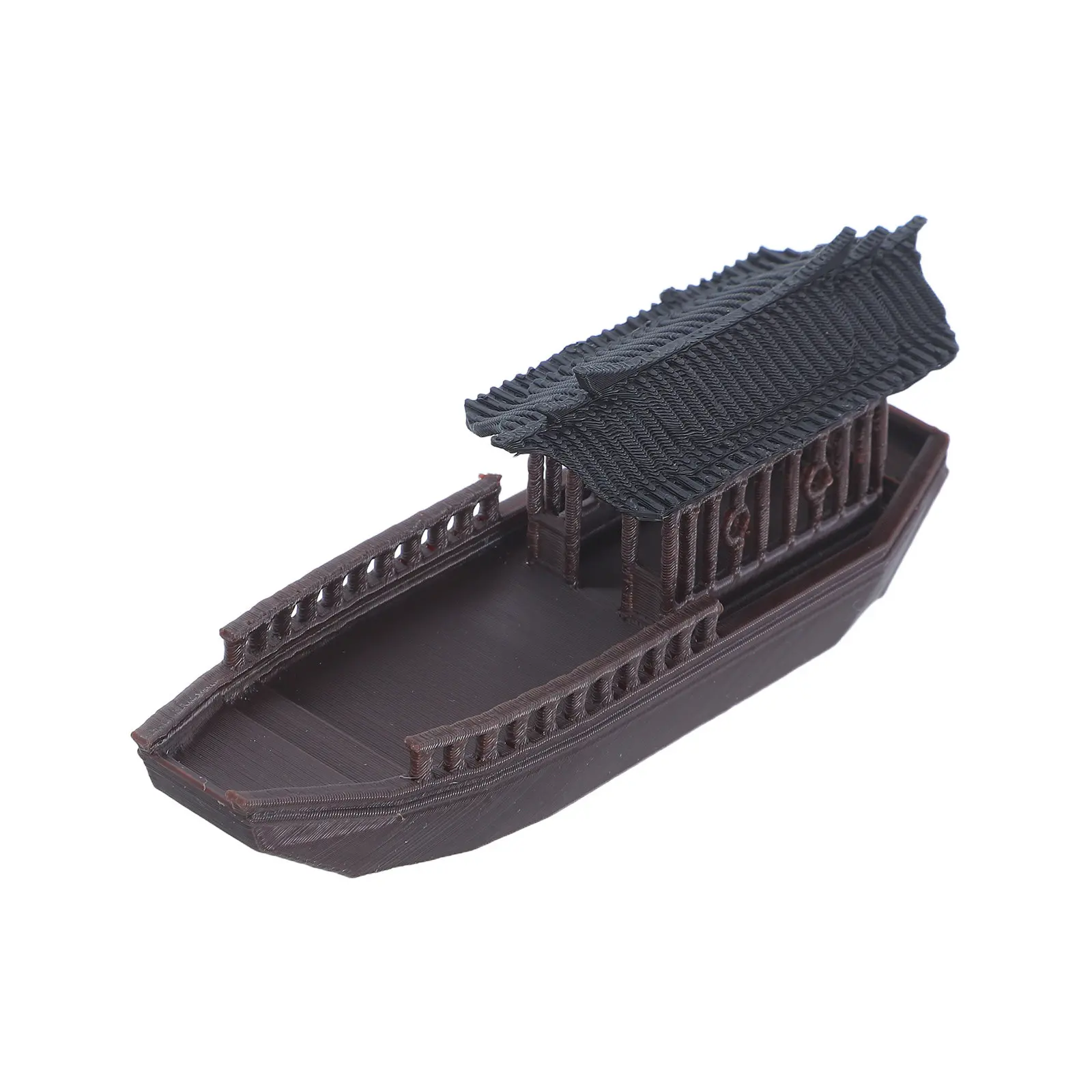 

Miniature Floating Chinese Fishing Boat Vintage Design for Fish Tank Aquarium Bonsai Garden Fairy Micro Landscape Sand Tray