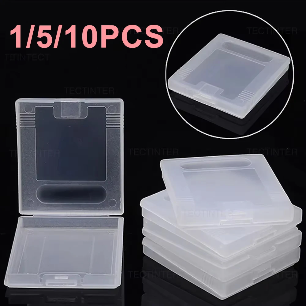 

1/5/10PCS Plastic Game Card Cartridge Storage Case for Nintendo Game Boy Color GBC GBP Console Transparent Protective Box