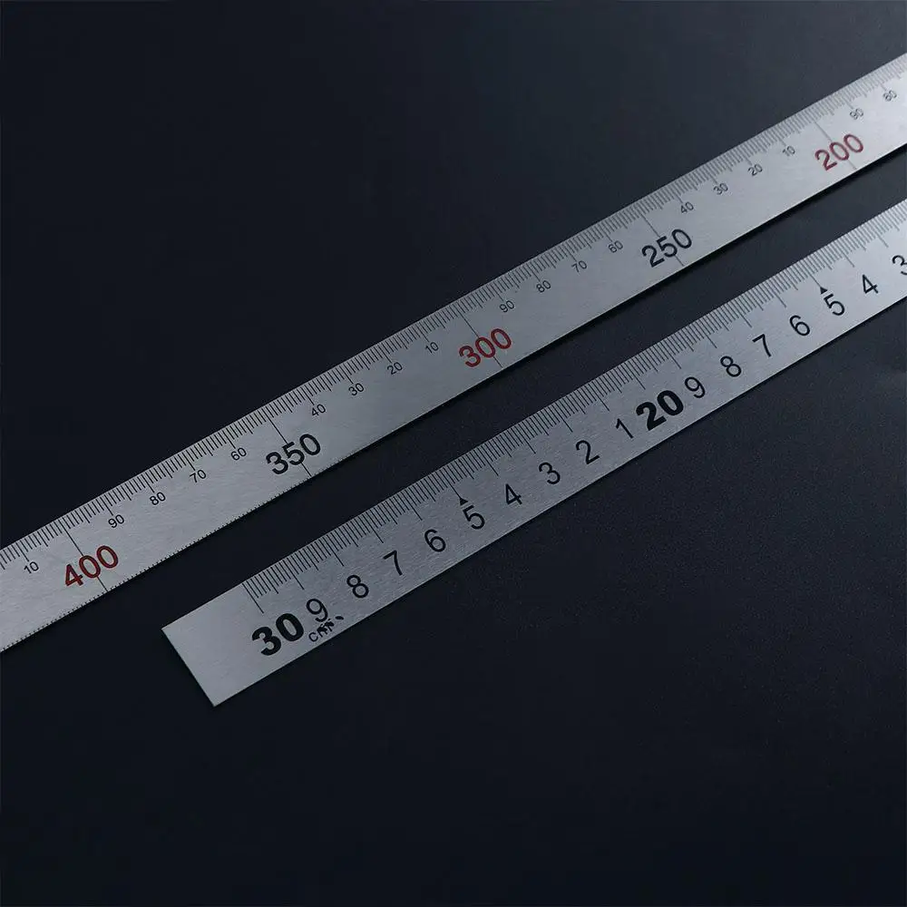 Measuring Tool Stainless Steel School Supplies Double Sided Straight Ruler 90 Degree Ruler L Shape Ruler 90 Angle Ruler